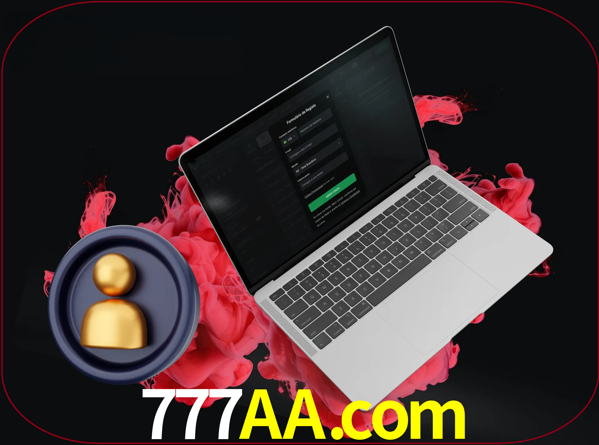 No cabeçalho do site 777aa, clique no botão que o levará a um formulário especial onde terá de introduzir as suas informações actuais.