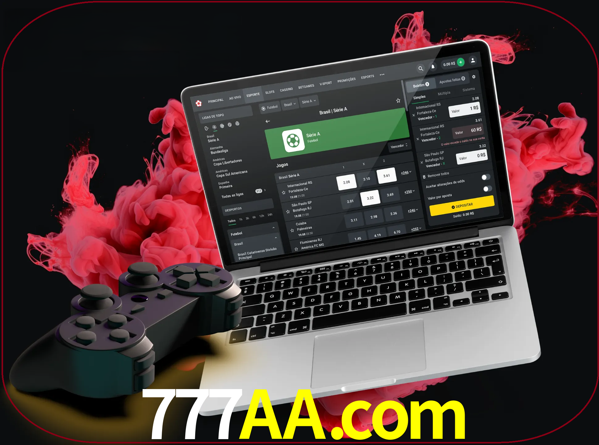 Visite a secção especial de jogos de vídeo em 777aa para descobrir em que jogos pode apostar e ganhar muito dinheiro.