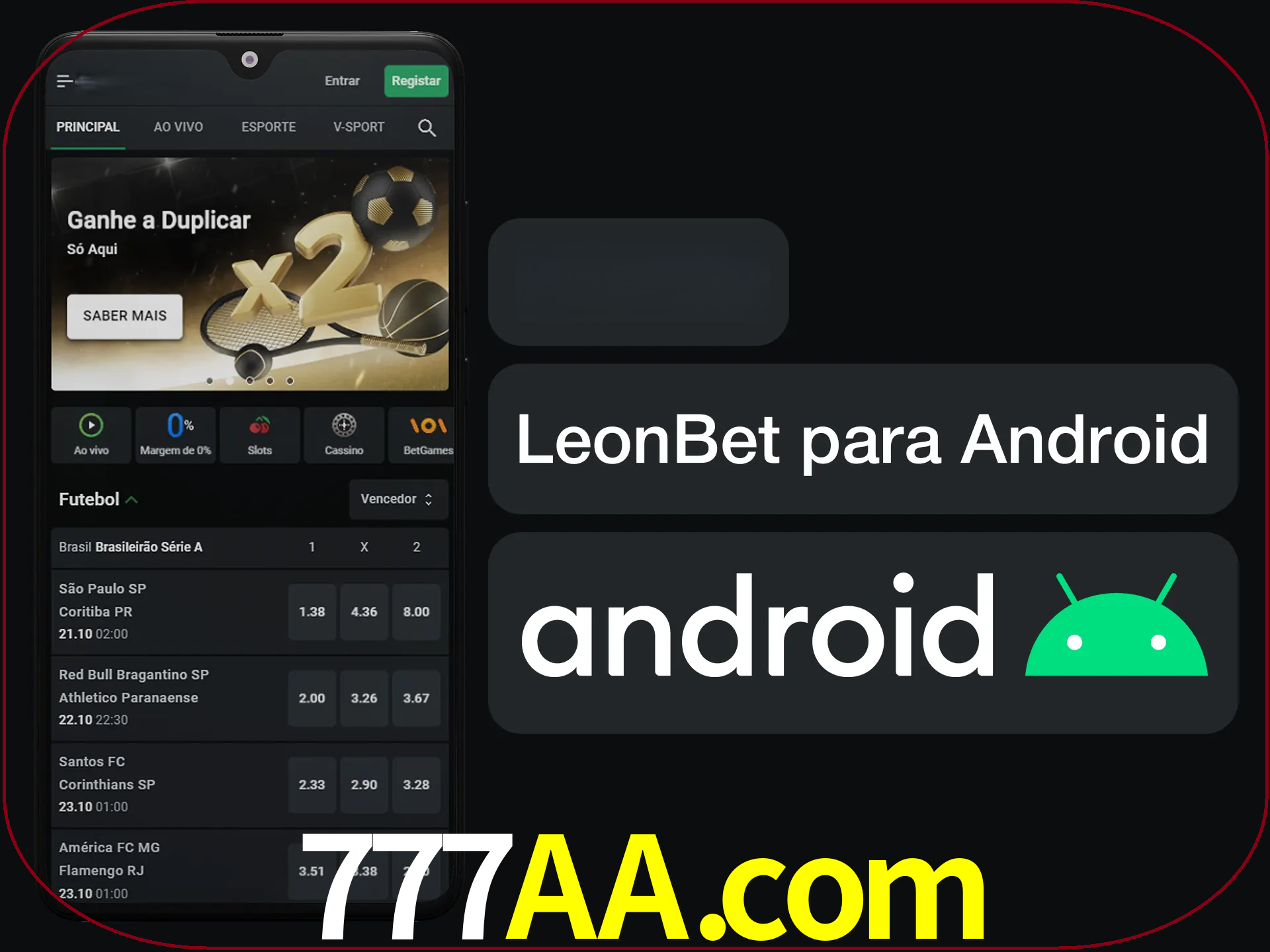Adquira sua versão poket de LeonBet.